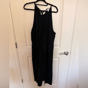 Ava & Viv Classic Black Linen Blend Dress